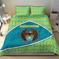 Kazakhstan Bedding Set The Eagle With Kazakh Patterns - Wonder Print Shop