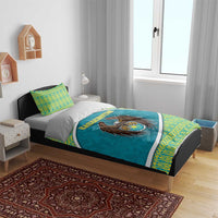 Kazakhstan Bedding Set The Eagle With Kazakh Patterns - Wonder Print Shop