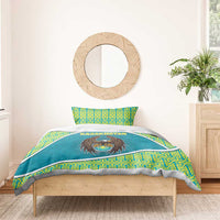 Kazakhstan Bedding Set The Eagle With Kazakh Patterns - Wonder Print Shop