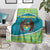 Kazakhstan Blanket The Eagle With Kazakh Patterns - Wonder Print Shop