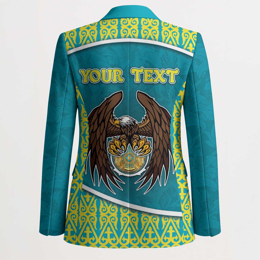 Personalized Kazakhstan Blazer The Eagle With Kazakh Patterns - Wonder Print Shop