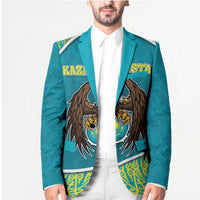 Personalized Kazakhstan Blazer The Eagle With Kazakh Patterns - Wonder Print Shop