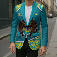 Personalized Kazakhstan Blazer The Eagle With Kazakh Patterns - Wonder Print Shop