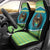 Kazakhstan Car Seat Cover The Eagle With Kazakh Patterns - Wonder Print Shop