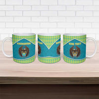 Personalized Kazakhstan Ceramic Mug The Eagle With Kazakh Patterns - Wonder Print Shop