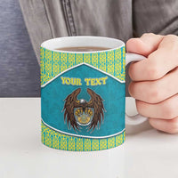Personalized Kazakhstan Ceramic Mug The Eagle With Kazakh Patterns - Wonder Print Shop