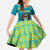 Personalized Kazakhstan Family Matching Mermaid Dress and Hawaiian Shirt The Eagle With Kazakh Patterns - Wonder Print Shop