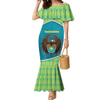 Personalized Kazakhstan Family Matching Mermaid Dress and Hawaiian Shirt The Eagle With Kazakh Patterns - Wonder Print Shop