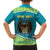 Personalized Kazakhstan Family Matching Puletasi and Hawaiian Shirt The Eagle With Kazakh Patterns - Wonder Print Shop