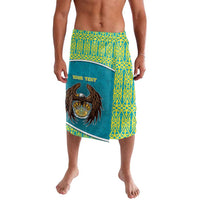 Personalized Kazakhstan Lavalava The Eagle With Kazakh Patterns - Wonder Print Shop