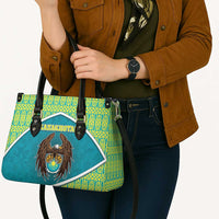 Kazakhstan Leather Bag The Eagle With Kazakh Patterns - Wonder Print Shop