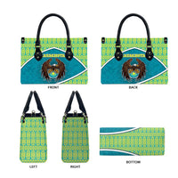 Kazakhstan Leather Bag The Eagle With Kazakh Patterns - Wonder Print Shop