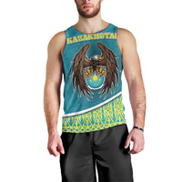 Personalized Kazakhstan Men Tank Top The Eagle With Kazakh Patterns - Wonder Print Shop