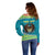 Personalized Kazakhstan Off Shoulder Sweater The Eagle With Kazakh Patterns - Wonder Print Shop
