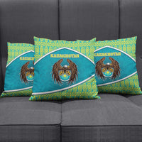 Kazakhstan Pillow Cover The Eagle With Kazakh Patterns - Wonder Print Shop