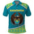 Personalized Kazakhstan Polo Shirt The Eagle With Kazakh Patterns - Wonder Print Shop