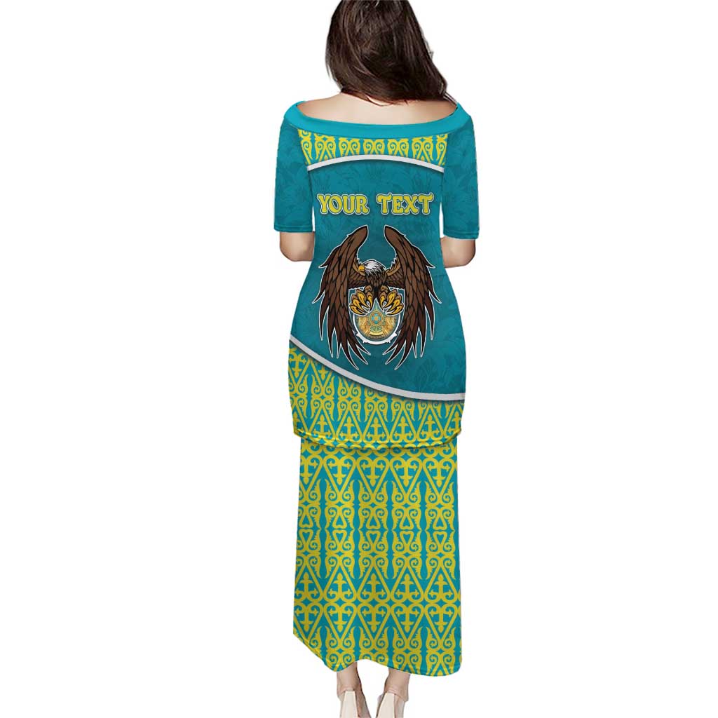 Personalized Kazakhstan Puletasi The Eagle With Kazakh Patterns - Wonder Print Shop