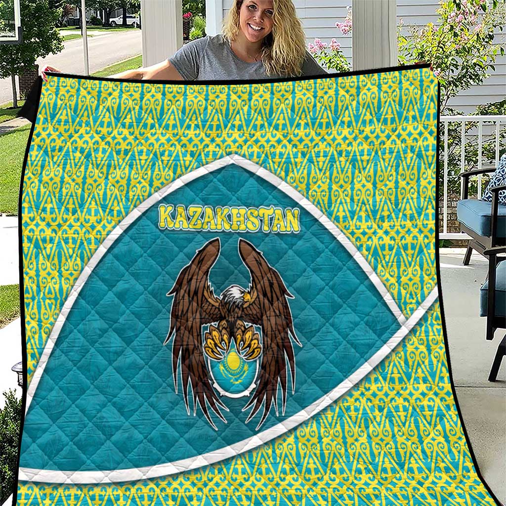Kazakhstan Quilt The Eagle With Kazakh Patterns - Wonder Print Shop
