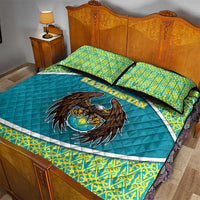 Kazakhstan Quilt Bed Set The Eagle With Kazakh Patterns - Wonder Print Shop