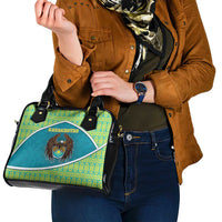 Kazakhstan Shoulder Handbag The Eagle With Kazakh Patterns - Wonder Print Shop