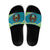 Kazakhstan Slide Sandals The Eagle With Kazakh Patterns - Wonder Print Shop