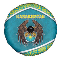 Kazakhstan Spare Tire Cover The Eagle With Kazakh Patterns - Wonder Print Shop