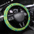 Kazakhstan Steering Wheel Cover The Eagle With Kazakh Patterns - Wonder Print Shop