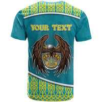 Personalized Kazakhstan T Shirt The Eagle With Kazakh Patterns - Wonder Print Shop