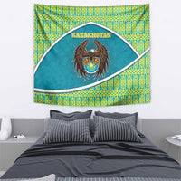 Kazakhstan Tapestry The Eagle With Kazakh Patterns - Wonder Print Shop