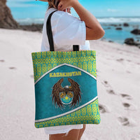 Kazakhstan Tote Bag The Eagle With Kazakh Patterns - Wonder Print Shop