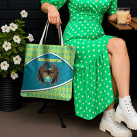 Kazakhstan Tote Bag The Eagle With Kazakh Patterns - Wonder Print Shop