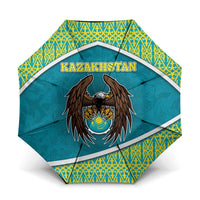 Kazakhstan Umbrella The Eagle With Kazakh Patterns - Wonder Print Shop