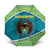 Kazakhstan Umbrella The Eagle With Kazakh Patterns - Wonder Print Shop