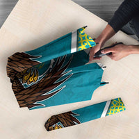 Kazakhstan Umbrella The Eagle With Kazakh Patterns - Wonder Print Shop