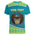 Personalized Kazakhstan Women V-Neck T-Shirt The Eagle With Kazakh Patterns - Wonder Print Shop