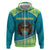 Personalized Kazakhstan Zip Hoodie The Eagle With Kazakh Patterns - Wonder Print Shop