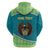 Personalized Kazakhstan Zip Hoodie The Eagle With Kazakh Patterns - Wonder Print Shop