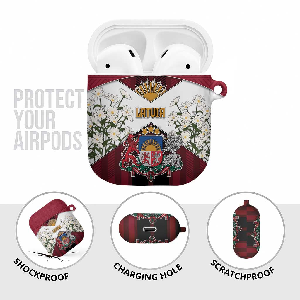 Latvia AirPods Case Symbol With Latvians Patterns - Wonder Print Shop