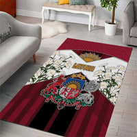Latvia Area Rug Symbol With Latvians Patterns - Wonder Print Shop