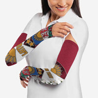 Latvia Arm Sleeves Symbol With Latvians Patterns - Wonder Print Shop