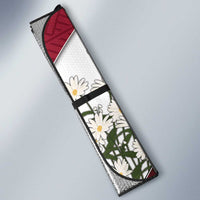 Latvia Auto Sun Shade Symbol With Latvians Patterns - Wonder Print Shop