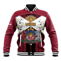 Personalized Latvia Baseball Jacket Symbol With Latvians Patterns - Wonder Print Shop