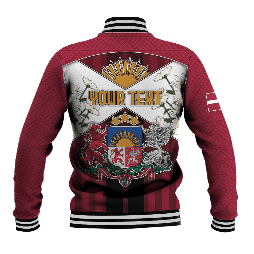 Personalized Latvia Baseball Jacket Symbol With Latvians Patterns - Wonder Print Shop