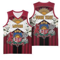 Personalized Latvia Basketball Jersey Symbol With Latvians Patterns - Wonder Print Shop