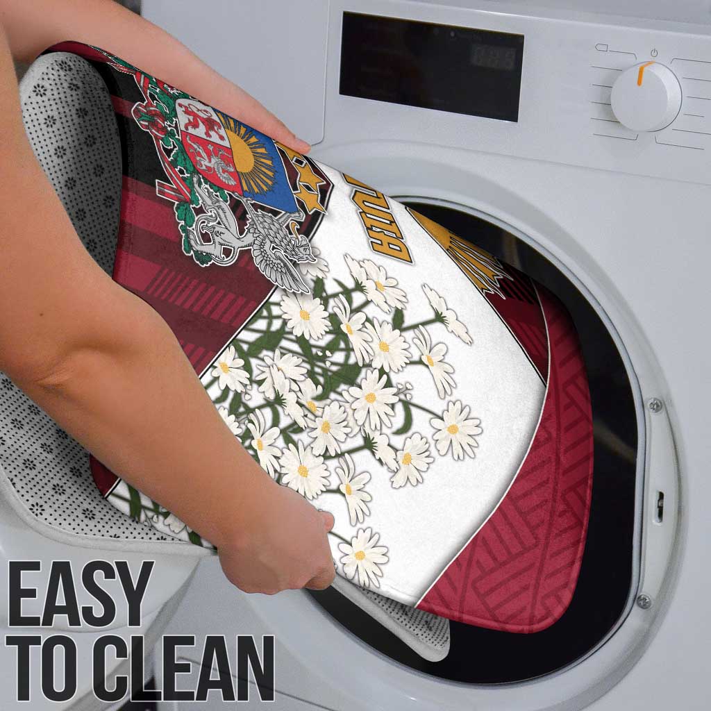 Latvia Bathroom Set Symbol With Latvians Patterns - Wonder Print Shop