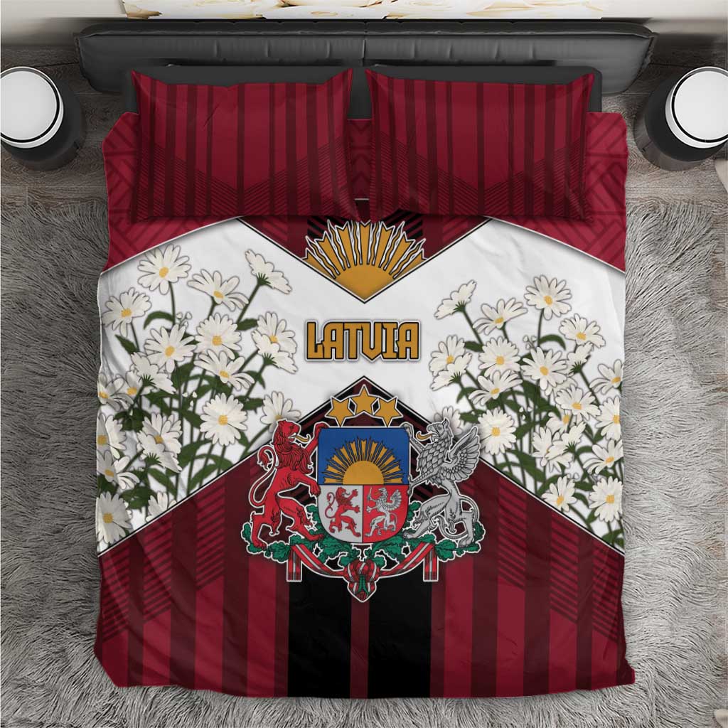 Latvia Bedding Set Symbol With Latvians Patterns - Wonder Print Shop