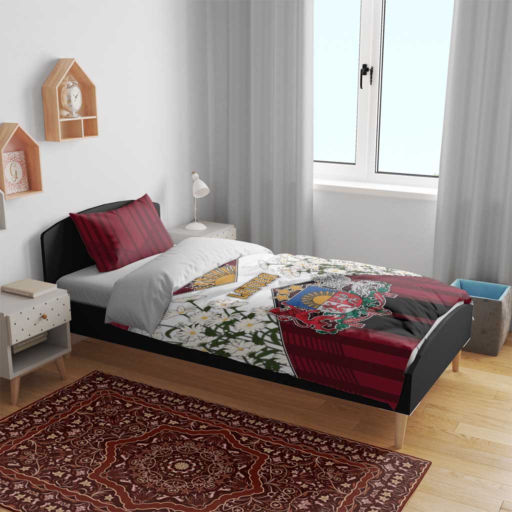 Latvia Bedding Set Symbol With Latvians Patterns - Wonder Print Shop