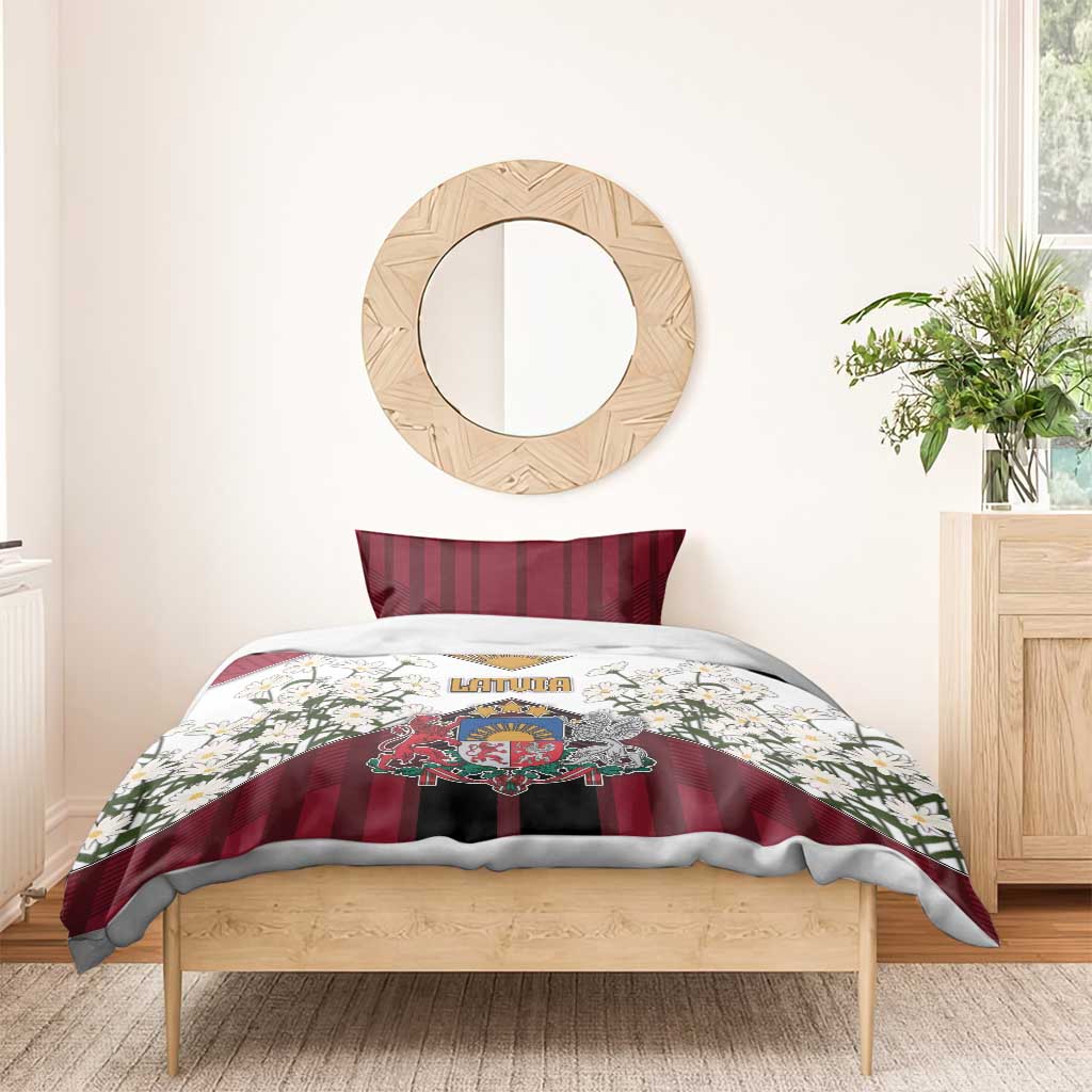 Latvia Bedding Set Symbol With Latvians Patterns - Wonder Print Shop