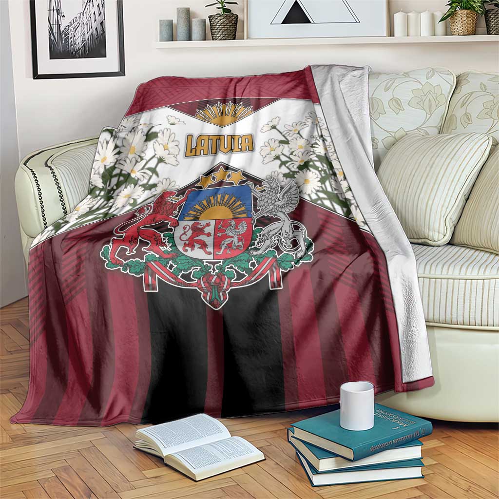 Latvia Blanket Symbol With Latvians Patterns - Wonder Print Shop