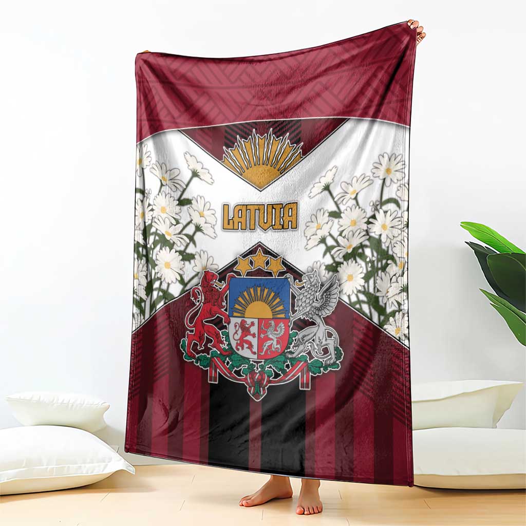 Latvia Blanket Symbol With Latvians Patterns - Wonder Print Shop